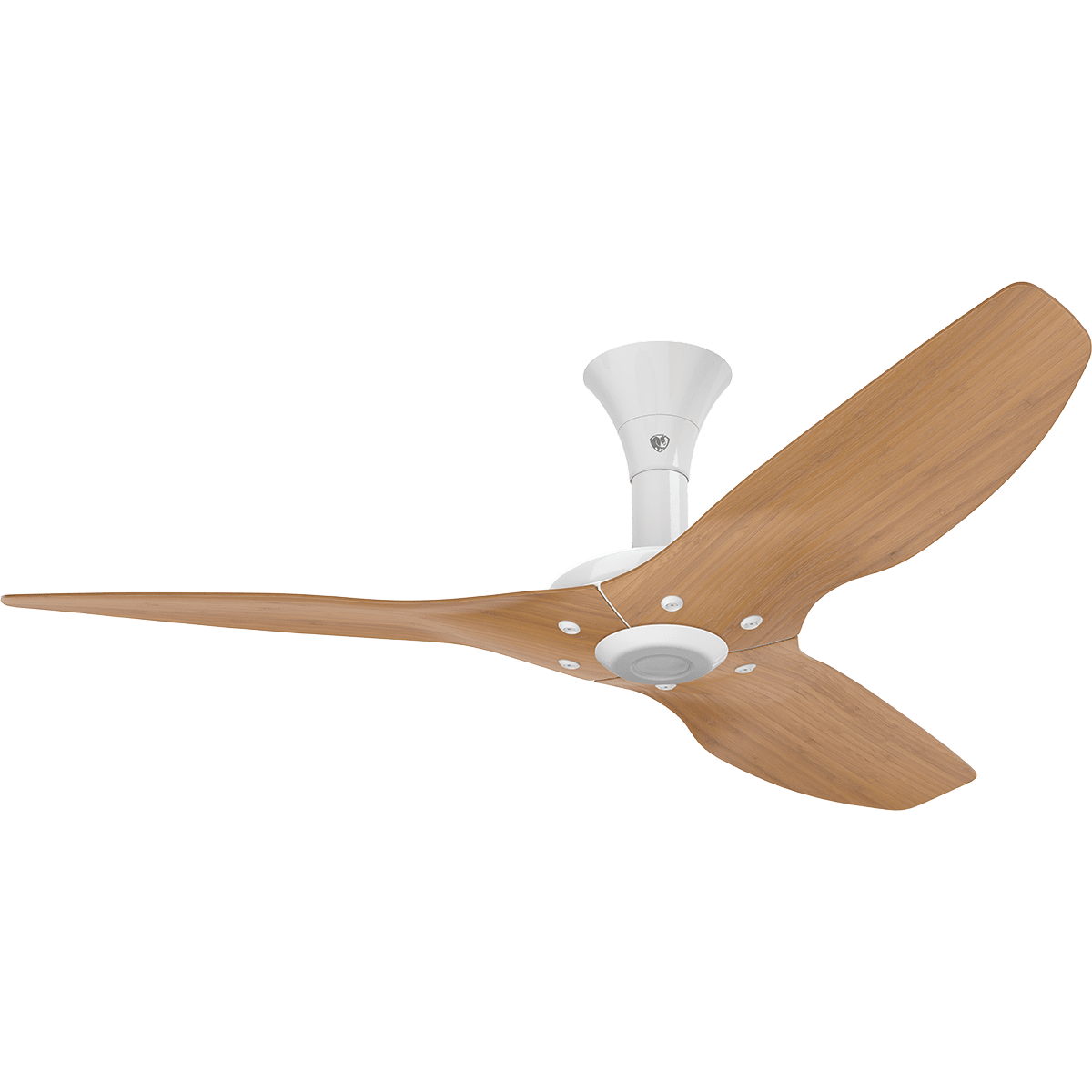 Big Ass Fans 52 In Haiku Caramel Bamboo Smart Ceiling Fan Low