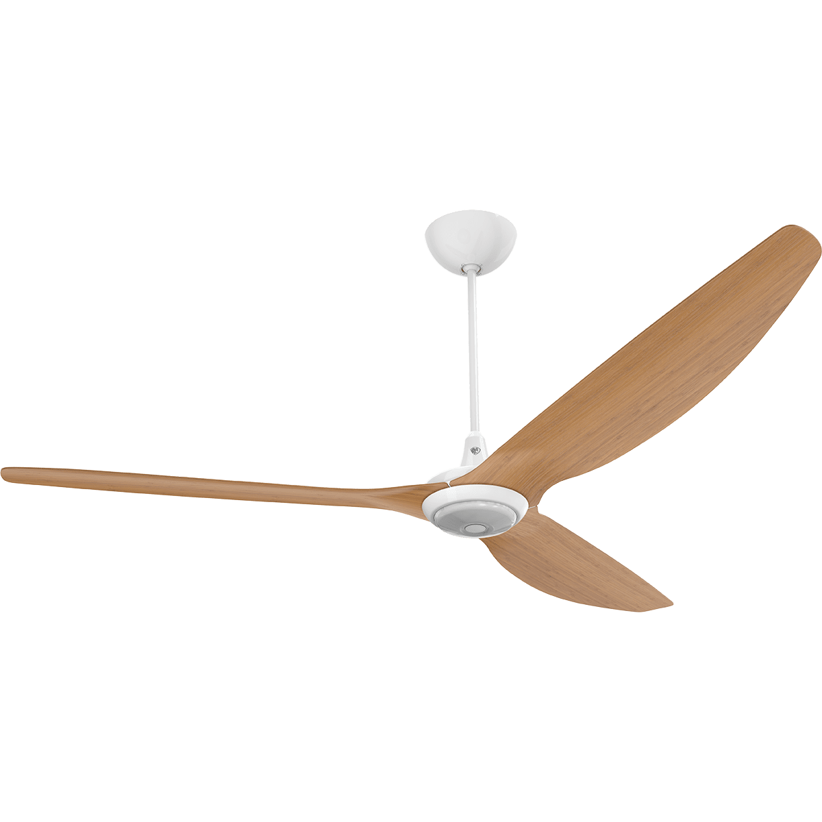 Big Ass Fans 84 In Haiku Caramel Bamboo Smart Ceiling Fan W LED Light