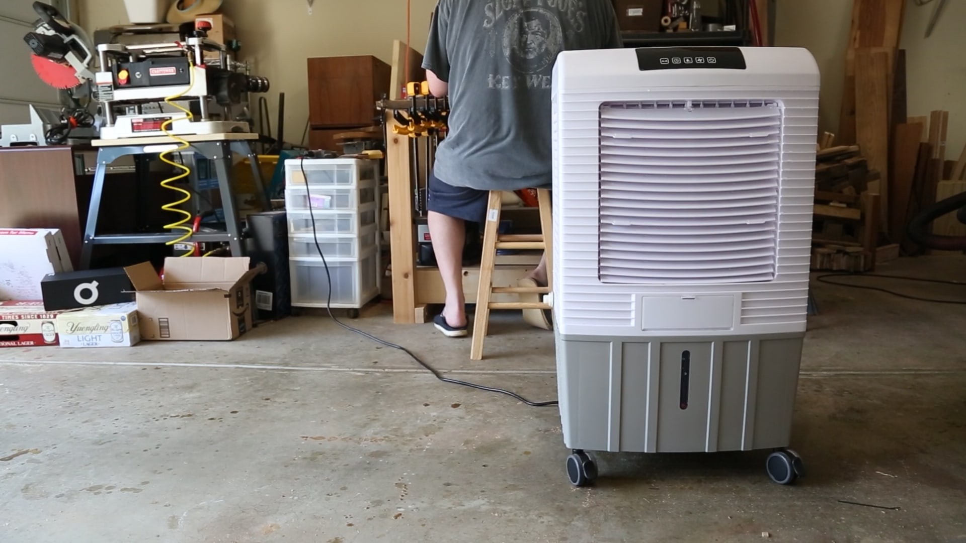 box fan evaporative cooler