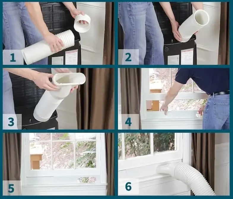 How To Vent A Portable Air Conditioner Sylvane - Through The Wall Ventilation Kit For Portable Air Conditioners