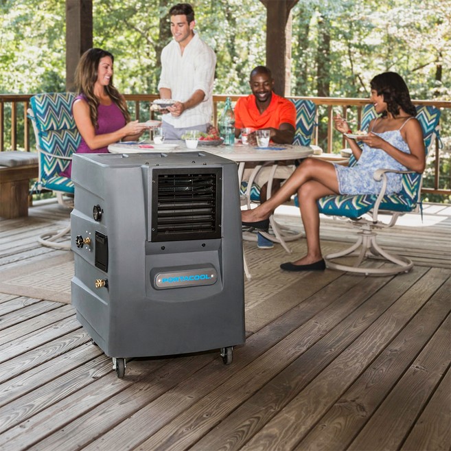 Outdoor swamp coolers for patios