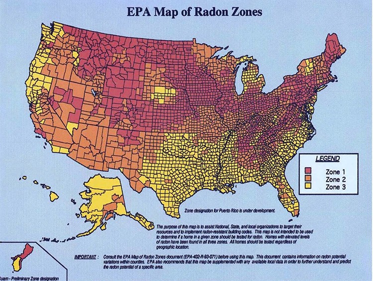 Radon Zones