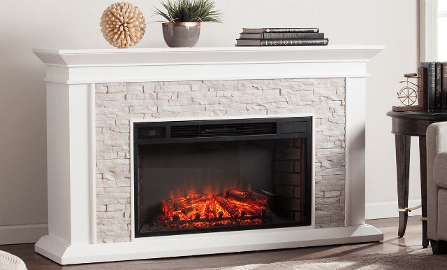 5 Electric Fireplaces For Every Type Of, Small Faux Stone Electric Fireplace