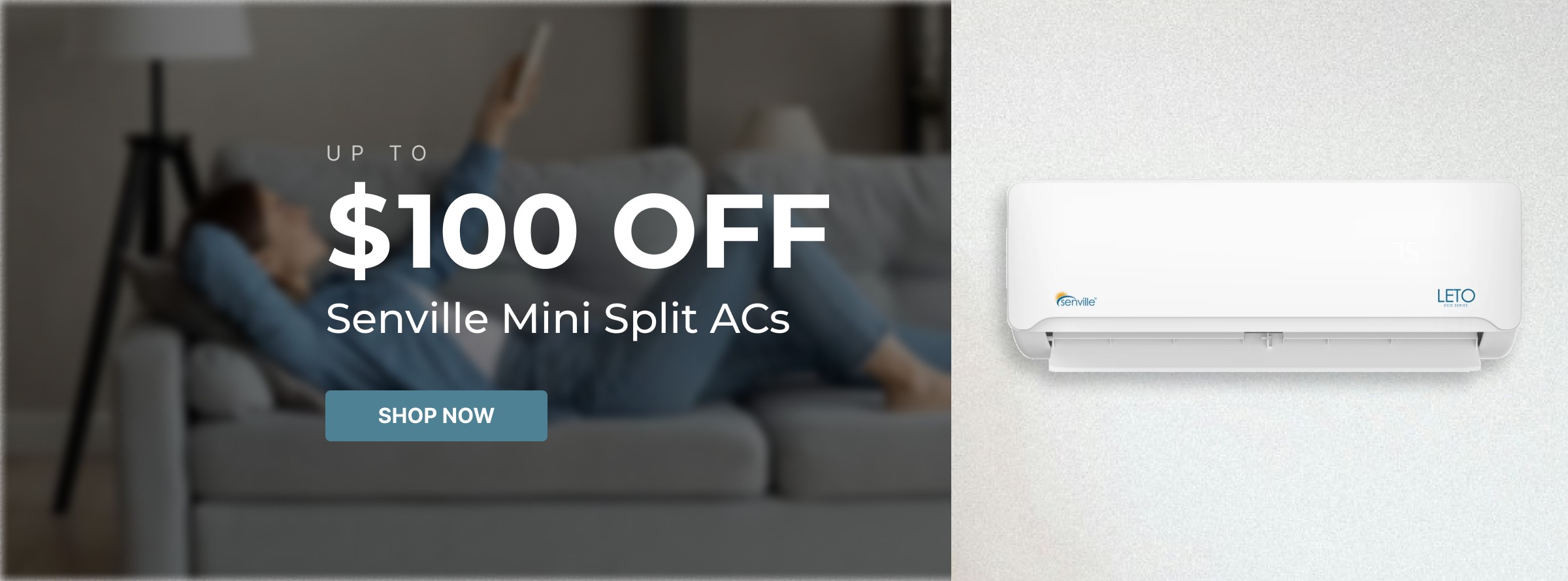 Up to $100 off Senville Mini Split Air Conditioners