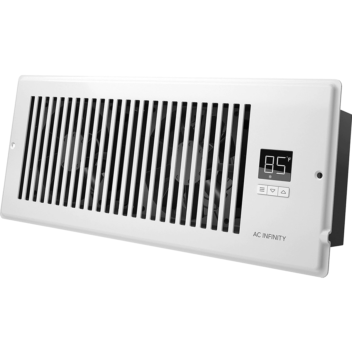 AC Infinity AIRTAP T4 4-In x 12-In Register Booster Fan - White