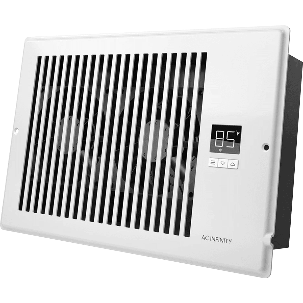 AC Infinity AIRTAP T6 6-In x 10-In"" Register Booster Fan - White
