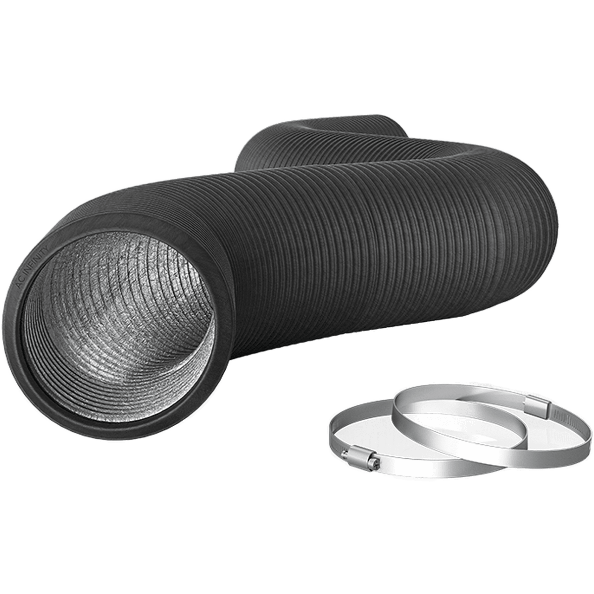 AC Infinity Flexible 4"" 4Layer Heavy Duty Aluminum Ducting 8ft Long