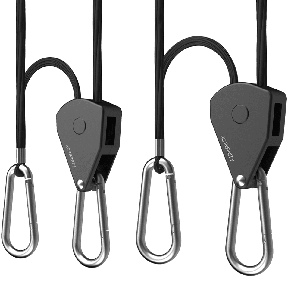 AC Infinity Heavy-Duty Adjustable Rope Clip Hangers - 1 Pair