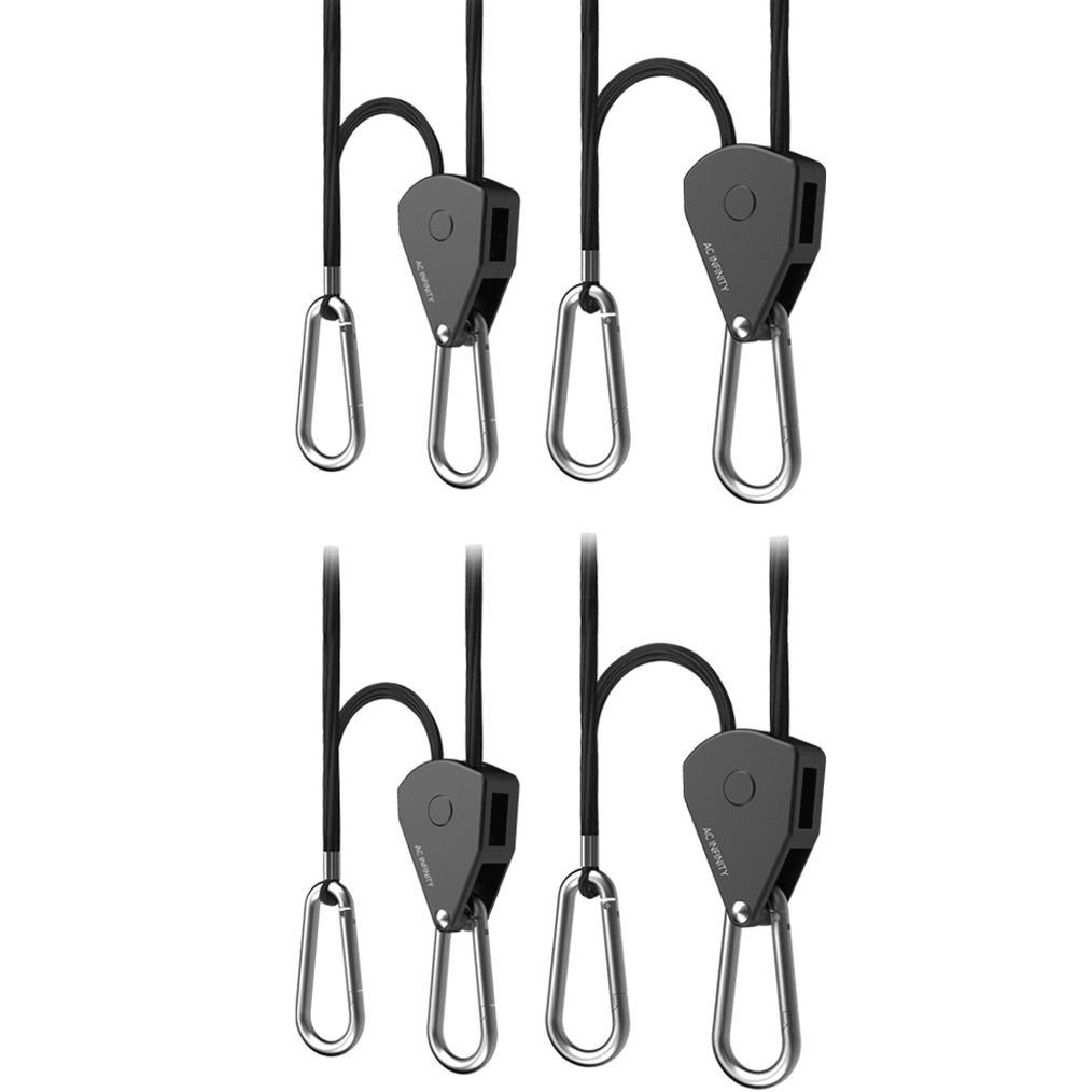 AC Infinity Heavy-Duty Adjustable Rope Clip Hangers - 2 Pair