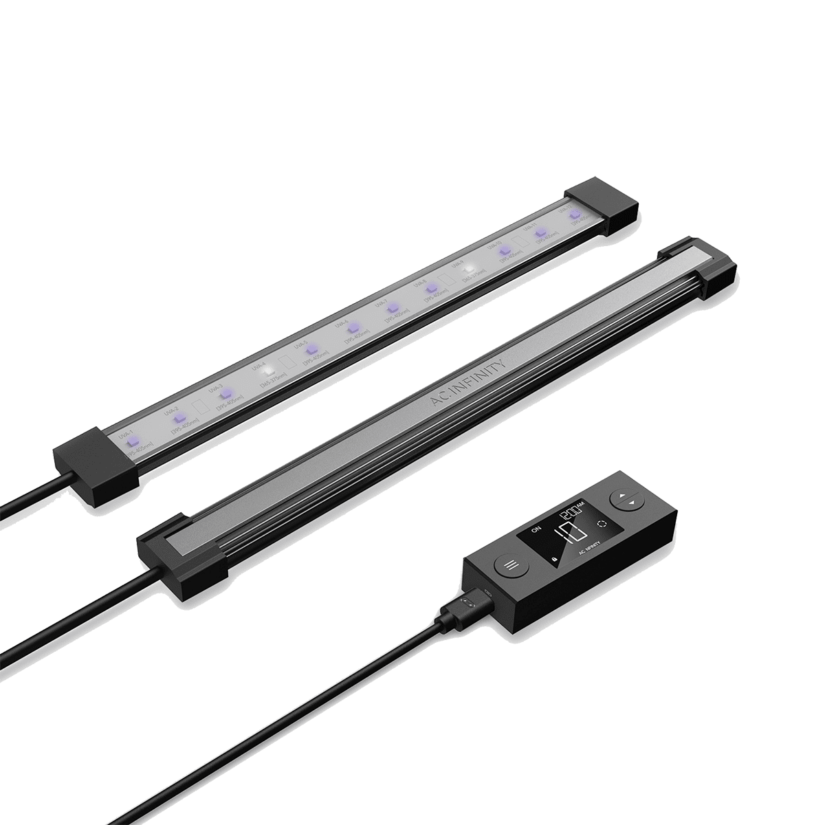AC Infinity IONBEAM Targeted Spectrum UV LED Grow Light - 2-Bar Kit
