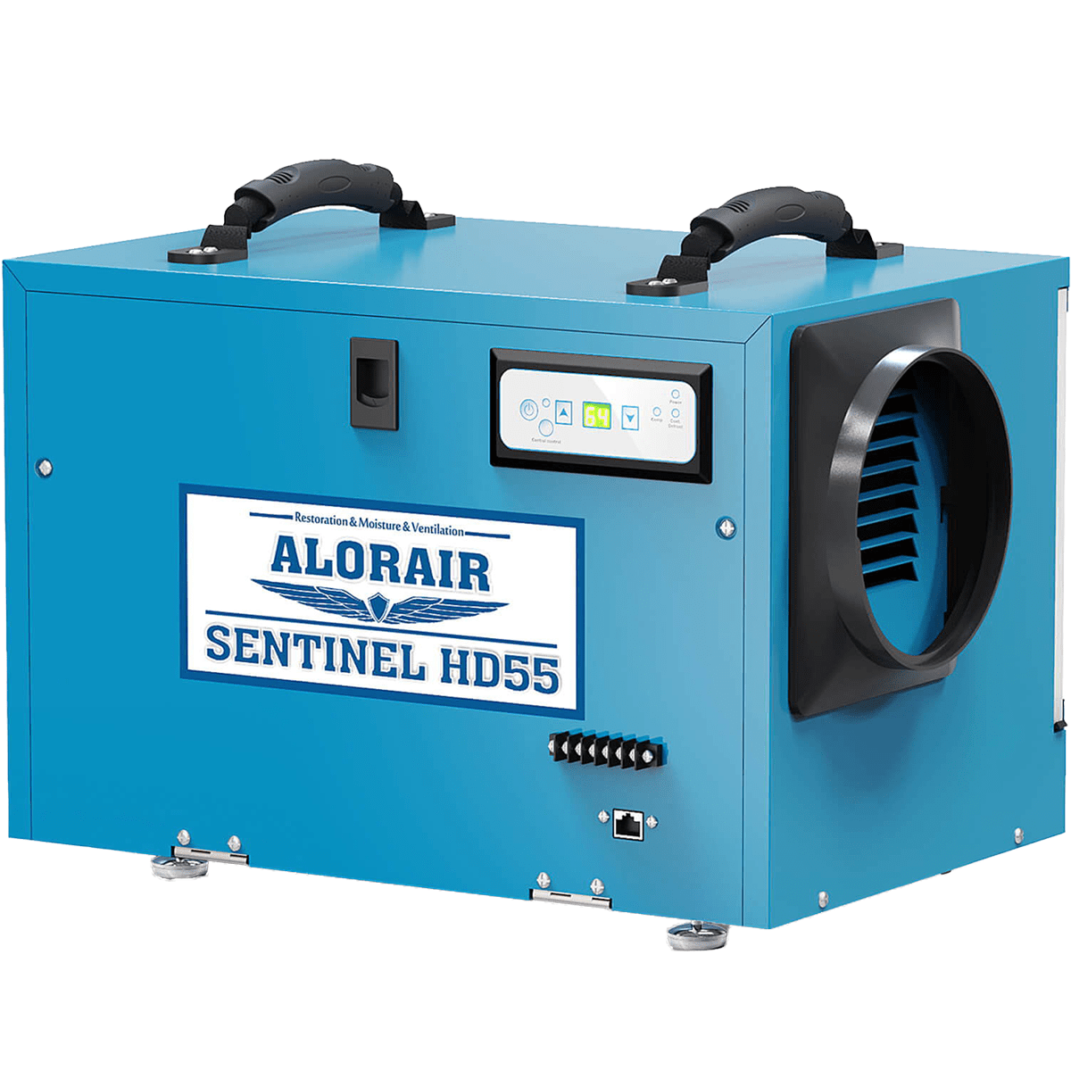 AlorAir Sentinel 53 Pint at AHAM Dehumidifier With Drain Hose For Crawl Spaces or Basements Up to 1,200 Sq. Ft., Blue