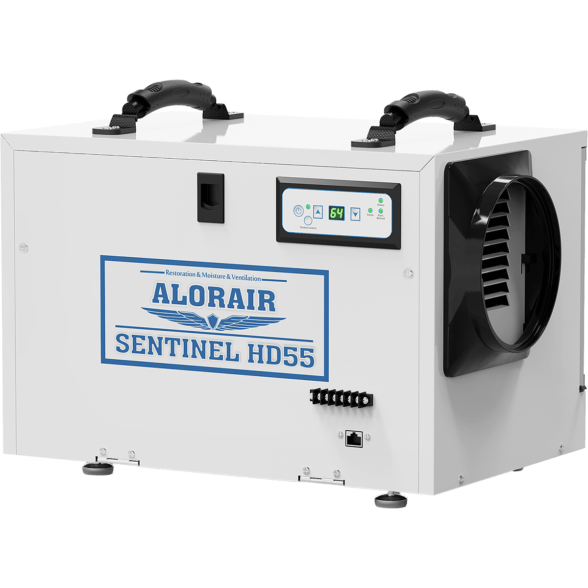 AlorAir Sentinel 55 Pint Crawl Space & Basement White Dehumidifier ...