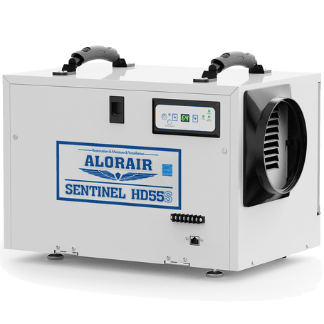 AlorAir Sentinel 55 Pint Crawl Space & Basement White Dehumidifier ...