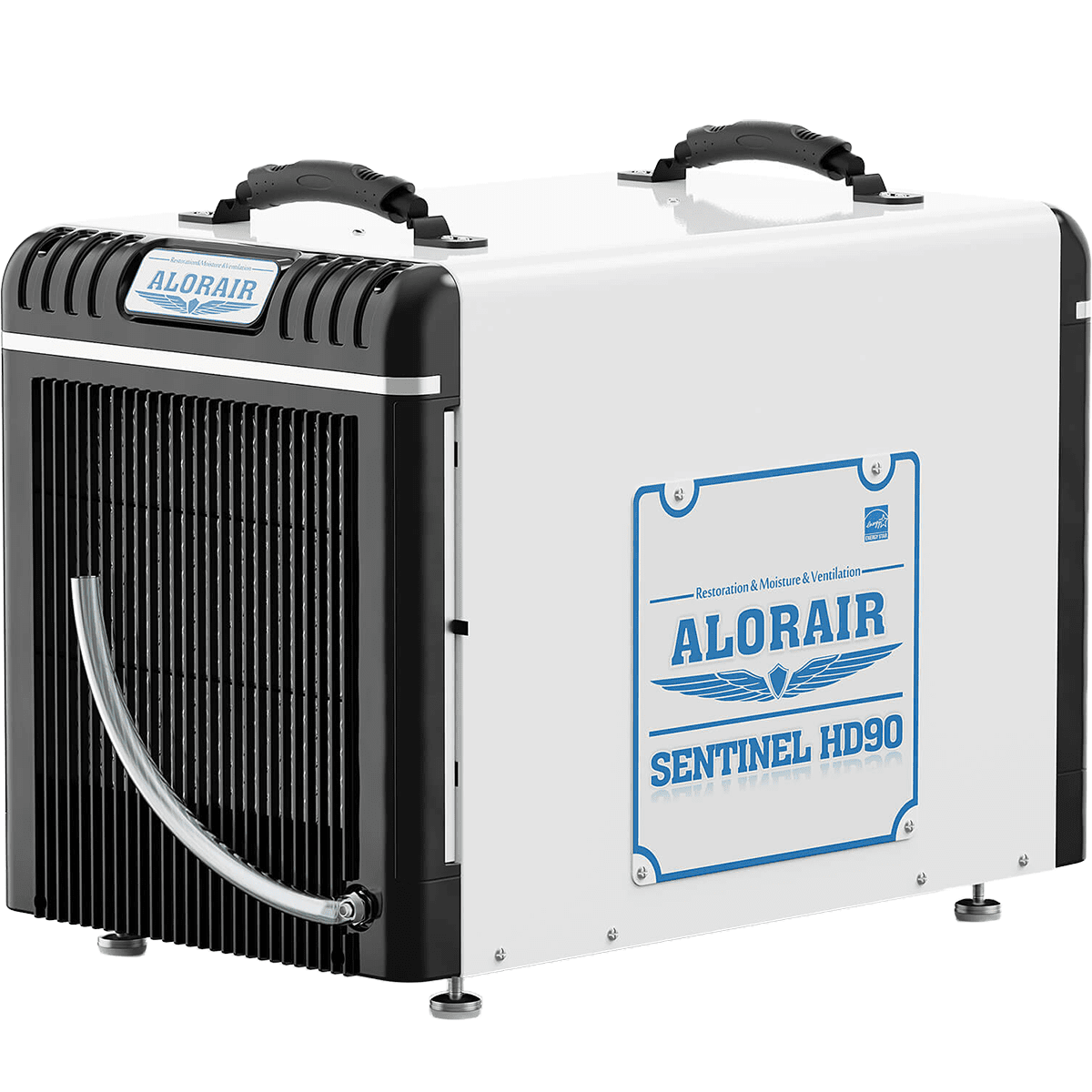 AlorAir Sentinel Energy Star 90 Pint At AHAM Dehumidifier With Drain Hose For Crawl Spaces, Basements, Or Water Damage Up To 2,600 Sq. Ft.