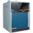 Amana 9,000 BTU Vertical Terminal Air Conditioner w/ Heat Pump - Back Angle View - view 3