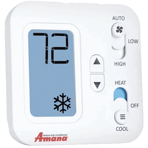 amana heating and air conditioning thermostat