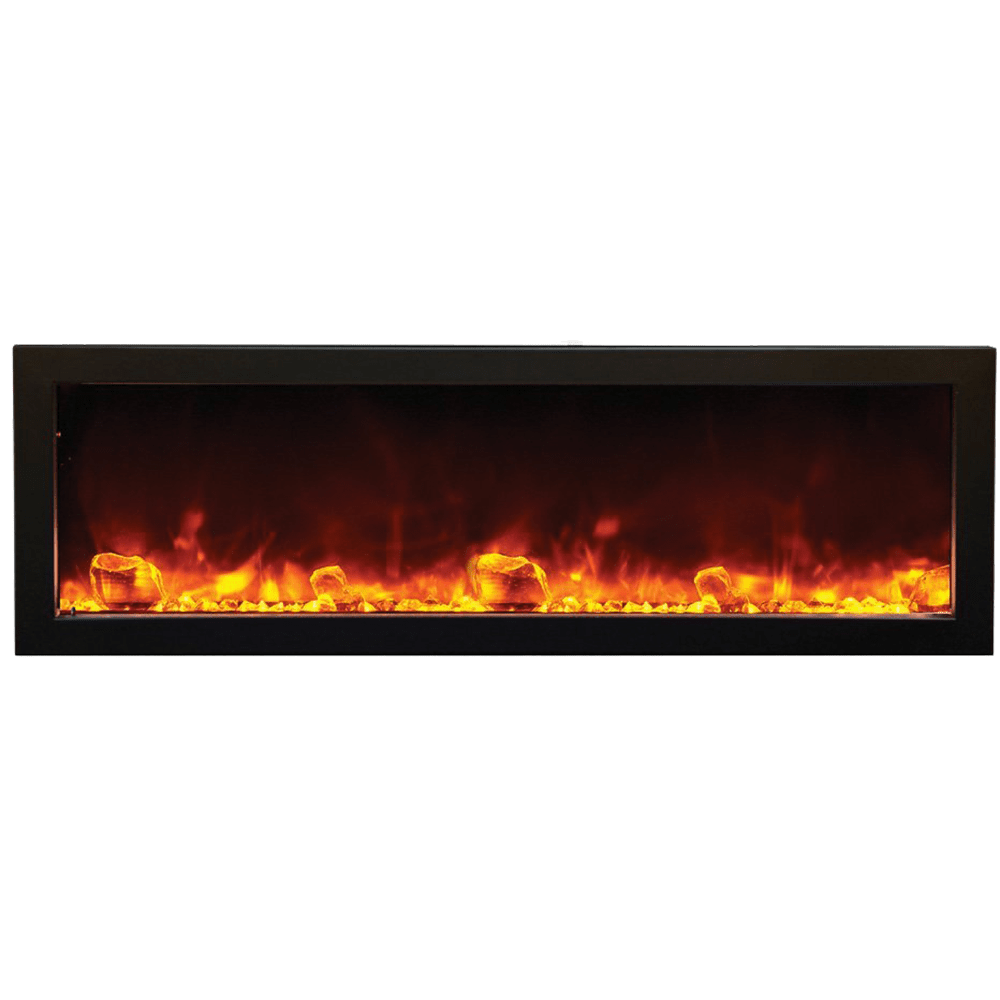 Amantii Panorama 50-inch Deep Full Frame Zero Clearance Built-In Electric Fireplace