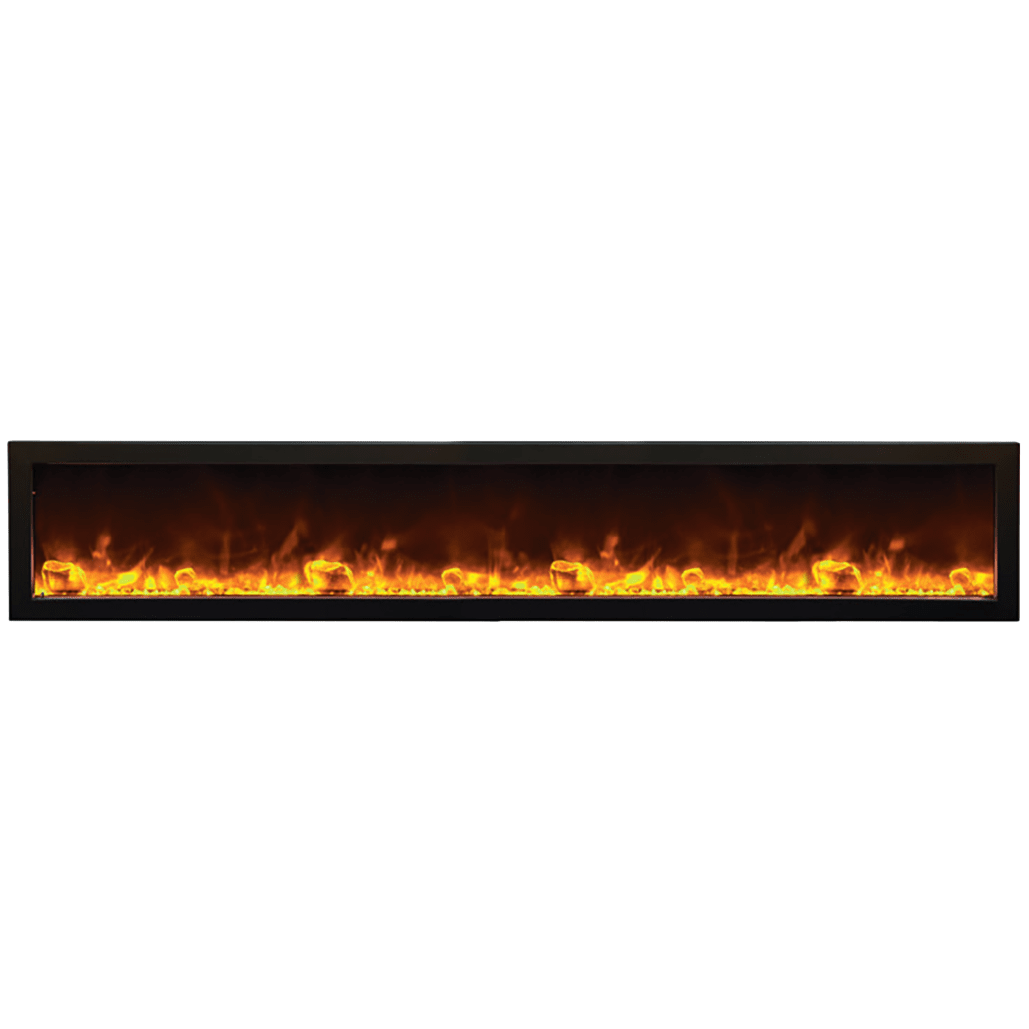 Amantii Panorama 88-inch Deep Full Frame Zero Clearance Built-In Electric Fireplace