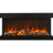 Amantii Tru-View Deep XT Series Fireplace - with Rustic Logset - view 2