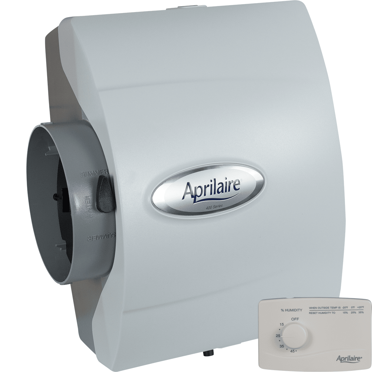 Aprilaire 400 Drainless Bypass Humidifier Manual Control