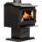 Ashley Hearth 1,200 Sq. Ft. Pedestal Wood Stove - Left Angle - view 4