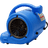 B-Air Vent VP-25 Air Mover - Blue Back Angle - view 9