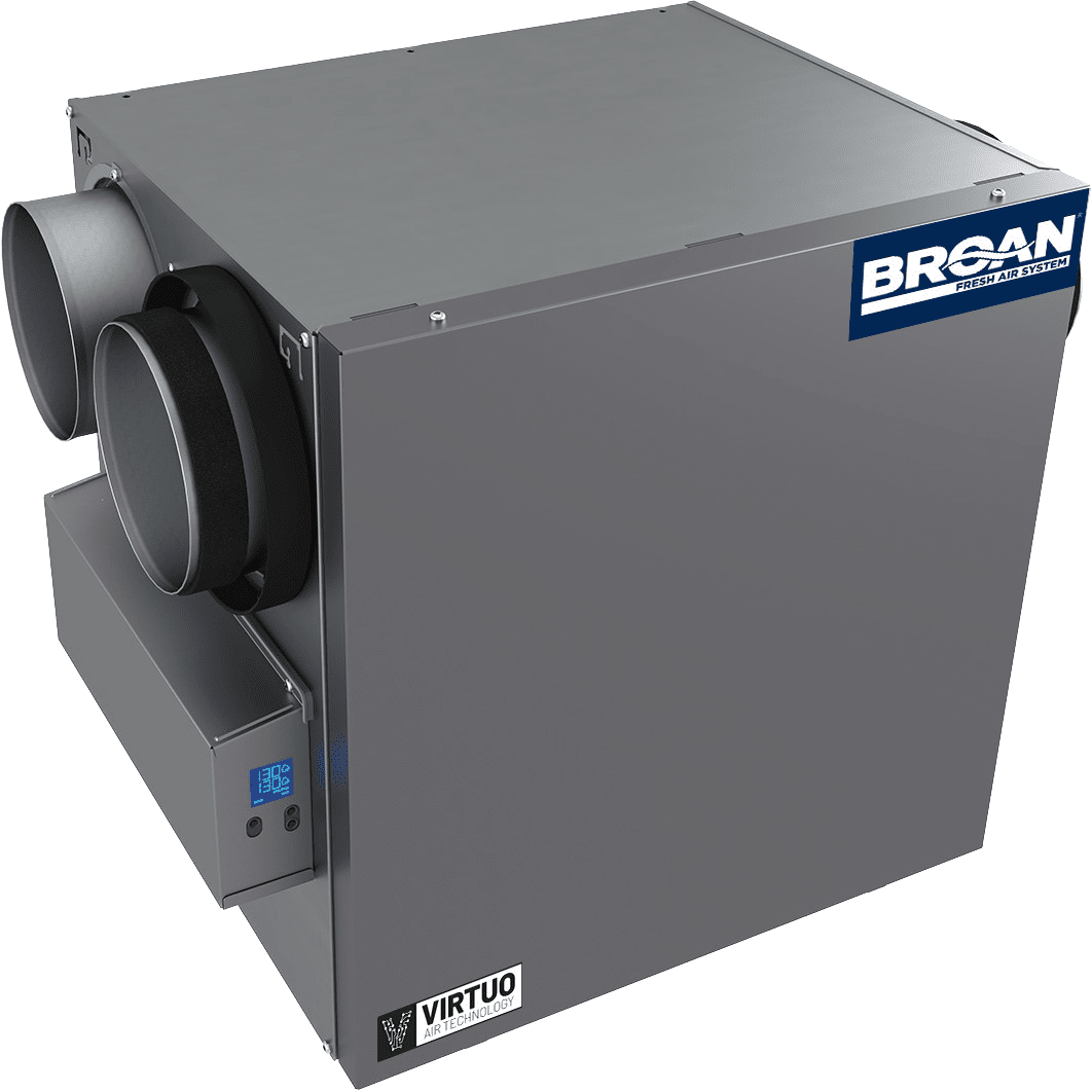 Broan B150E75NS AI Series 150 CFM Energy Recovery Ventilator - Side Ports