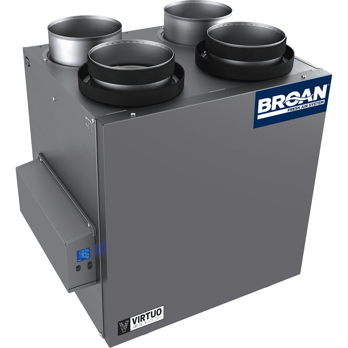 Broan B150E75NT AI Series 150 CFM Energy Recovery Ventilator - Top Ports