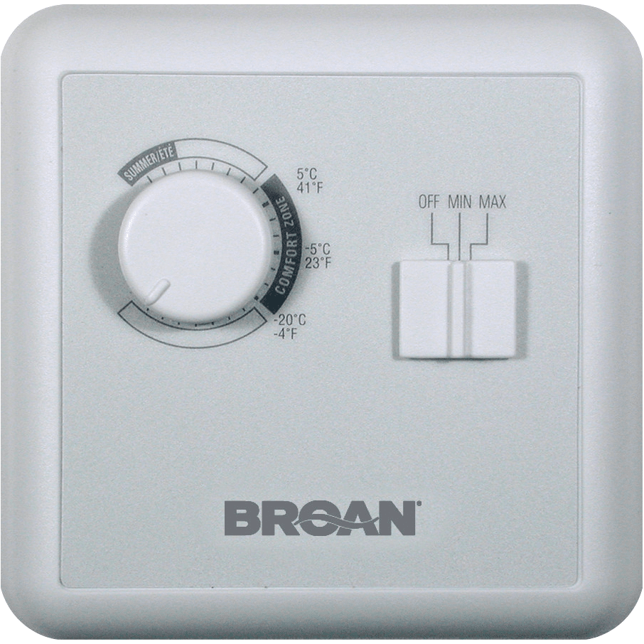 Broan Constructo Air Supply Speed & Humidity Wall Control (VT6W)