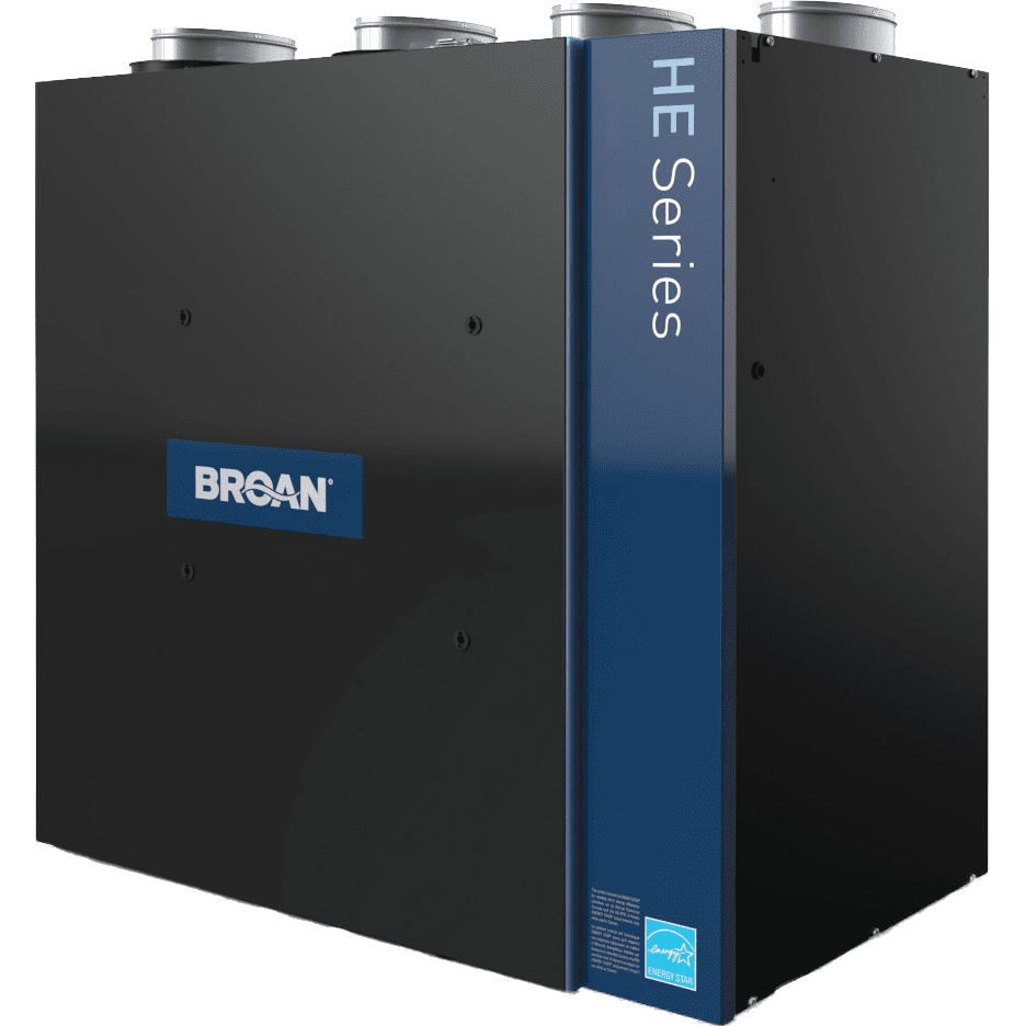Broan HRV250TE High Efficiency 250 CFM Floor Mounted Heat Recovery Ventilator
