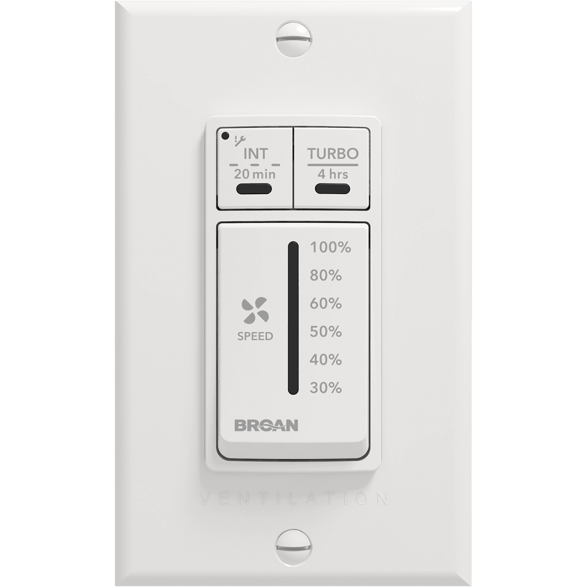 Broan Speed Selector Wall Control for AI Series Fresh Air Systems