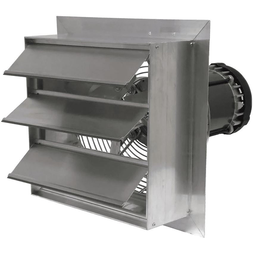 Canarm AX 14-In. Explosion Proof Aluminum Wall Mount Shutter Exhaust Fan - Three Phase