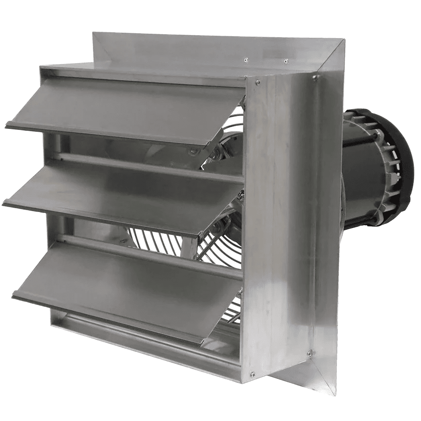 Canarm AX 18-In. Explosion Proof Aluminum Wall Mount Shutter Exhaust Fan - Three Phase