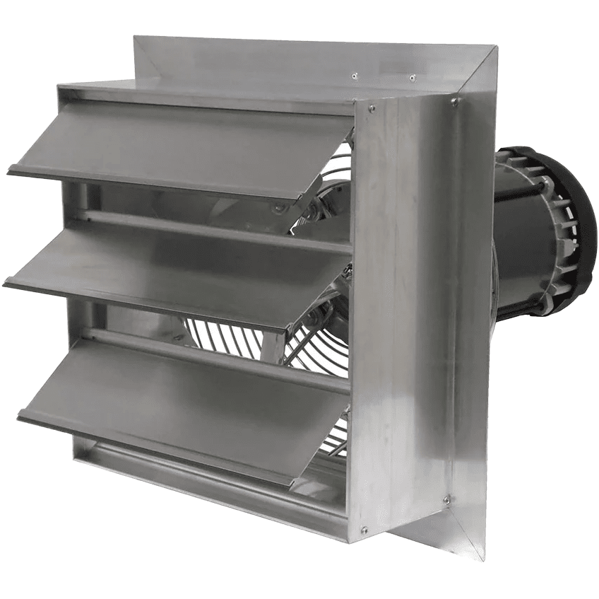 Canarm AX 20-In. Explosion Proof Aluminum Wall Mount Shutter Exhaust Fan - Single Phase