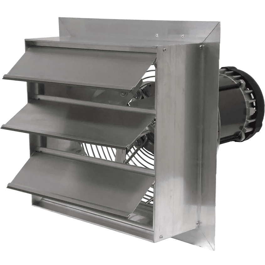 Canarm AX 20-In. Explosion Proof Aluminum Wall Mount Shutter Exhaust Fan - Three Phase