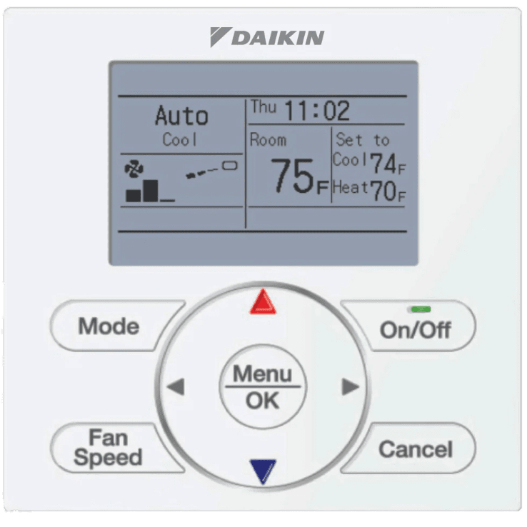 Daikin Wired Navigation Remote Controller Sylvane