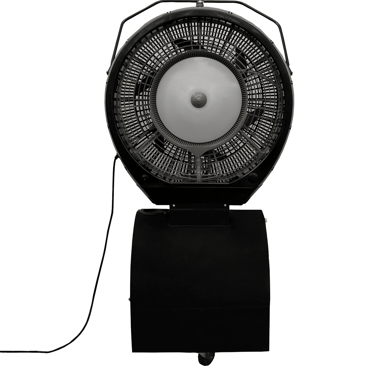 EcoJet by Joape Cyclone 737 Commercial Portable Misting Stand Fan w/ Reservoir- 18-gal. Black
