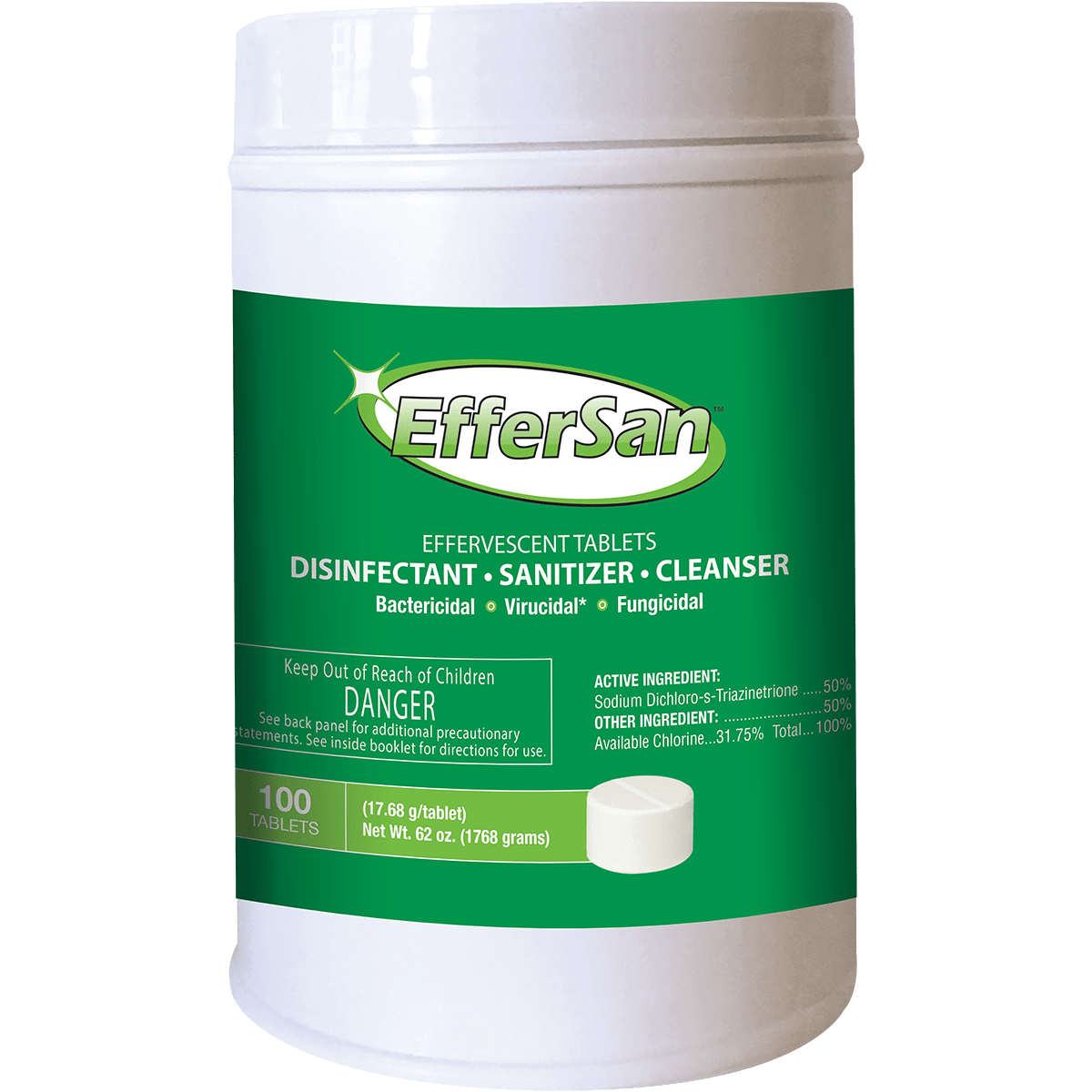 EfferSan HOCI Disinfectant Tablets 17.68g Sylvane