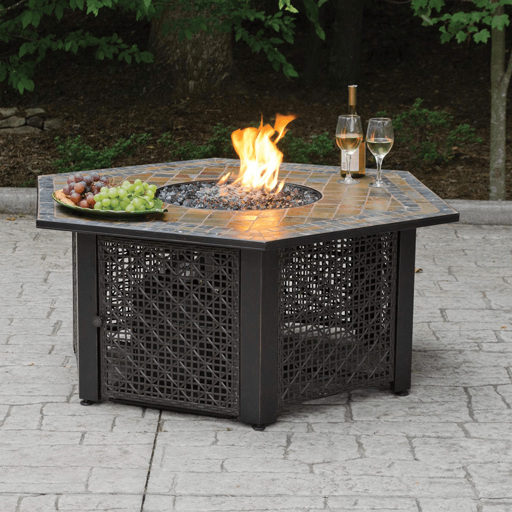 Endless Summer Hexagonal Bronze Fire Pit Sylvane