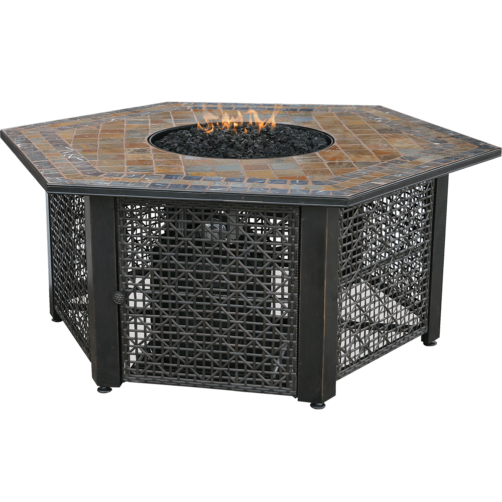 Endless Summer Hexagonal Bronze Fire Pit Sylvane
