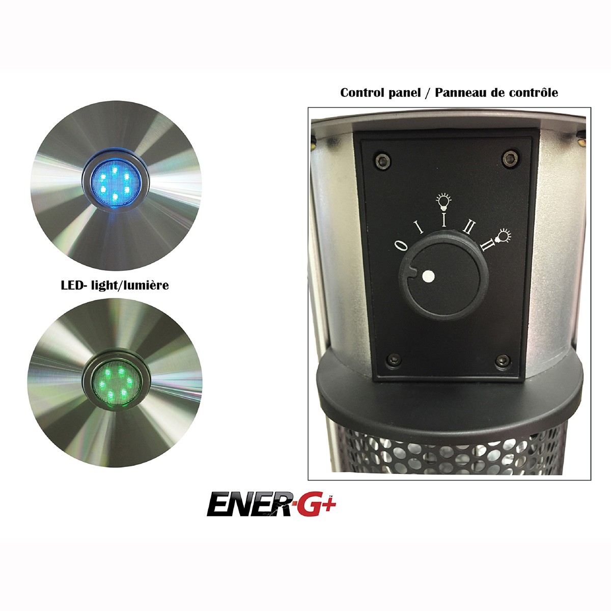 Electric Heater Outdoor Ener-G+ 1500-Watt Hanging Infrared