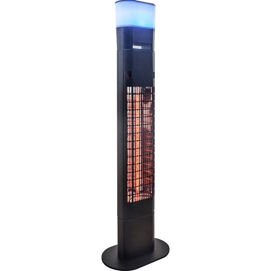 Ener-G+ 1500-Watt Infrared Freestanding Electric Outdoor Heater w/ Speaker & Remote Control