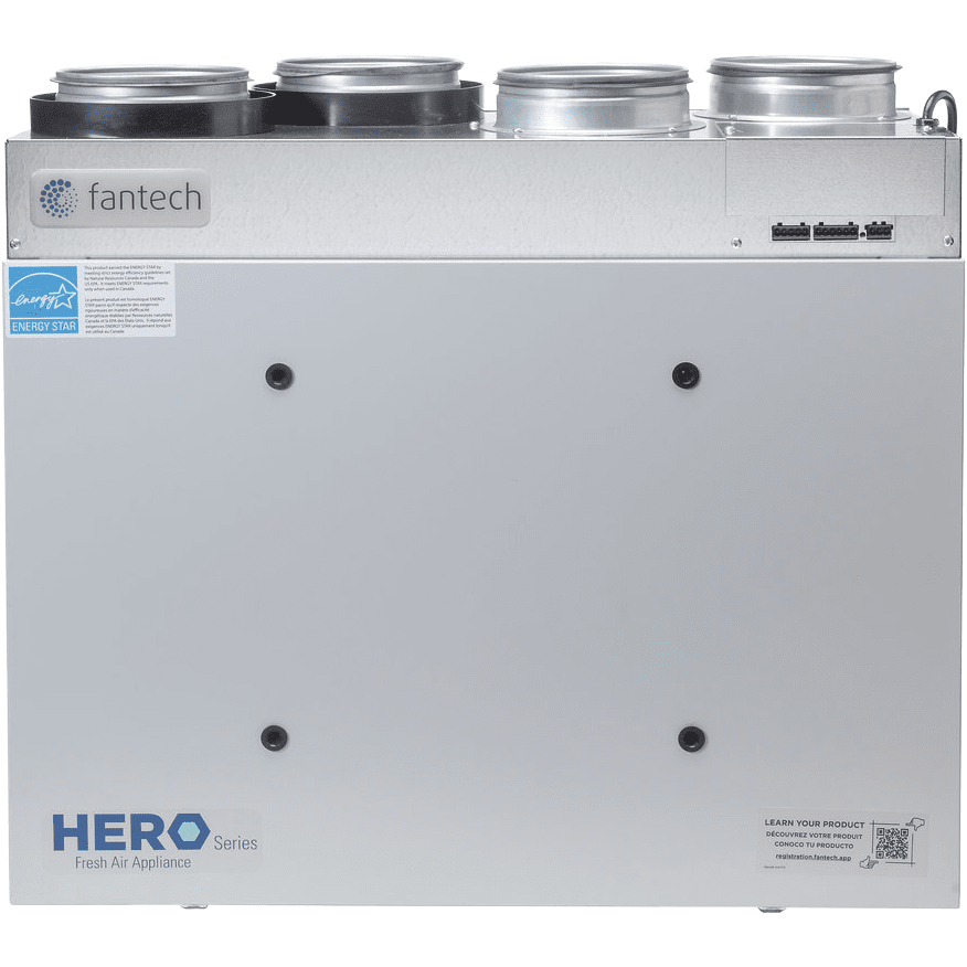 Fantech HERO 150H Heat Recovery Ventilator (6Inch Top Ports) (99401)