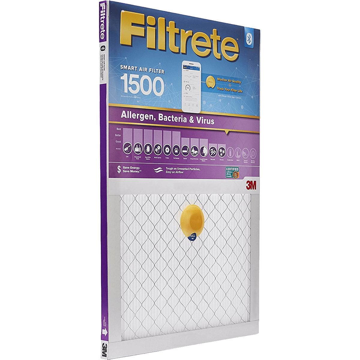 Filtrete™ MPR 1500 Allergen Bacteria & Virus Air Filters 4 pack 12x12x1 