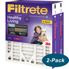 3M Filtrete 1550 MPR 4-Inch Ultra Allergen Reduction Slim-Fit Filters - 2-Pack