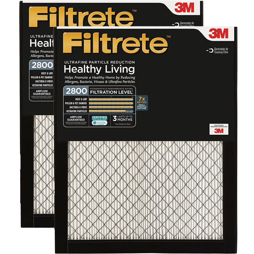 3M Filtrete 2800 MPR Ultrafine Particle Reduction Filters 20x20x1 2-PACK