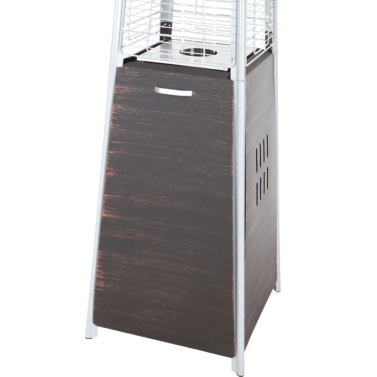 Fire Sense Coronado Brushed Bronze Pyramid Flame Patio Heater