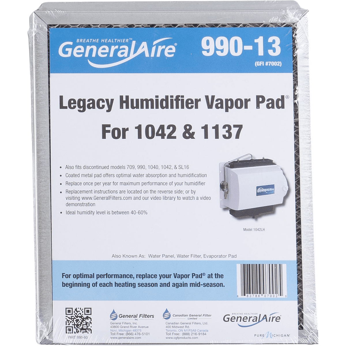 General Aire GA990-13 Vapor Pad (for 1042 and 1137)