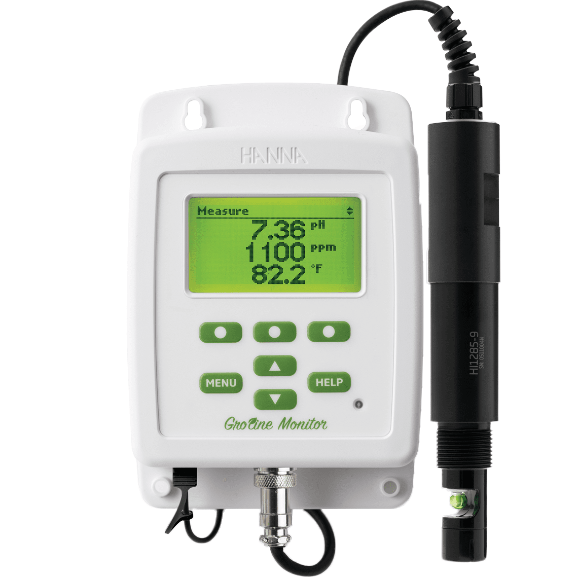 Hanna Instruments GroLine Monitor For Hydroponic Nutrients - Standard Probe