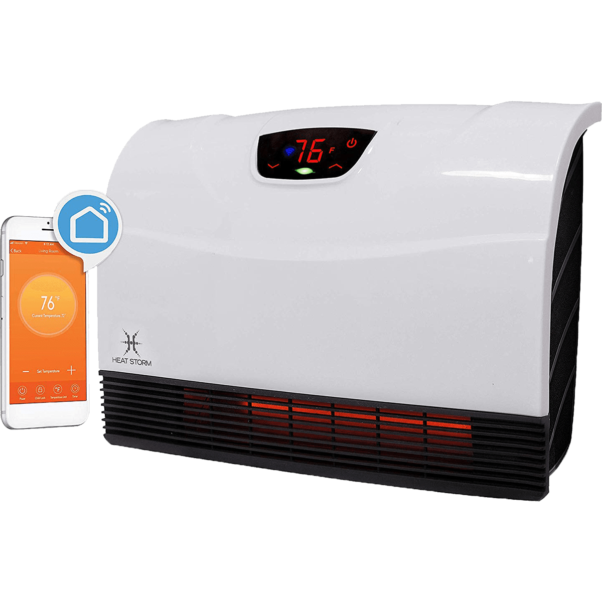 Heat Storm Phoenix Wall Heater with Wifi Model: HS-1500-PHX-WIFI